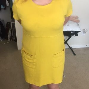 yellow simple dress